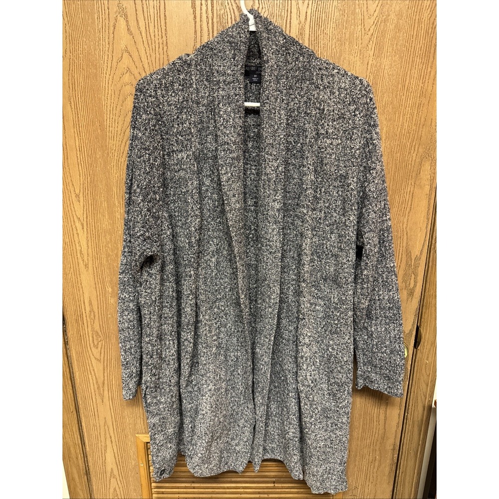 Barefoot Dreams Cozychic Lite Cardigan 494 Blue Ribbed Womens Plus Sized 3X